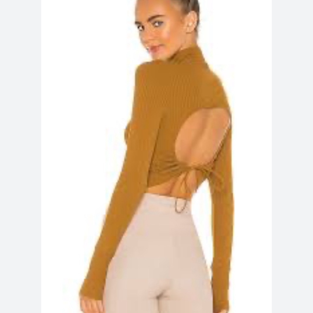 Free People Movement “Can’t Handle This” Ribbed Crop Top Rust Size Large
